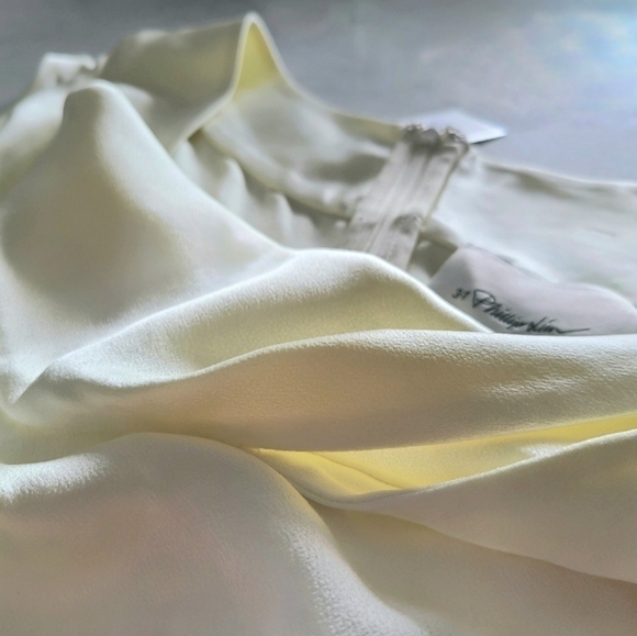 3.1 Phillip Lim One-Shoulder Sleeveless Top, Size 10, Cream, NWT - Picture 9 of 14